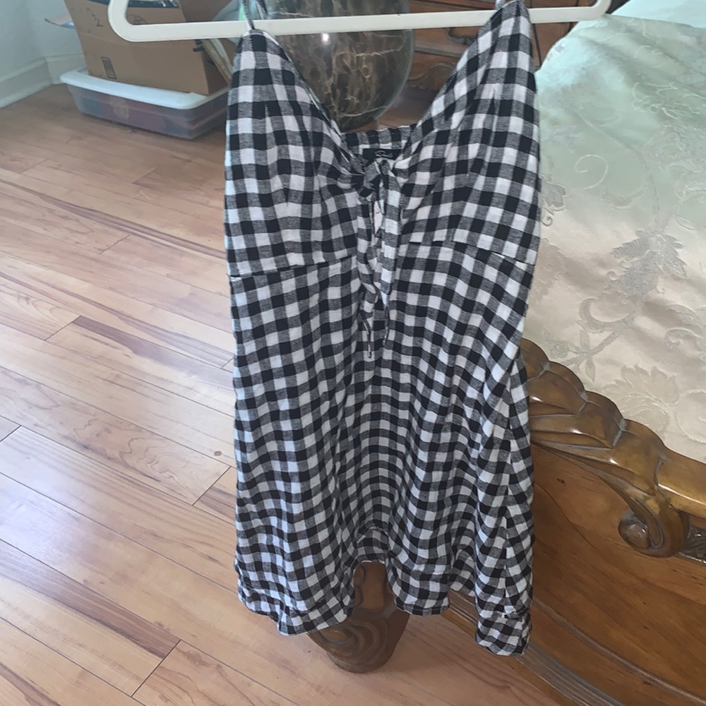 NWT flannel spaghetti strap dress